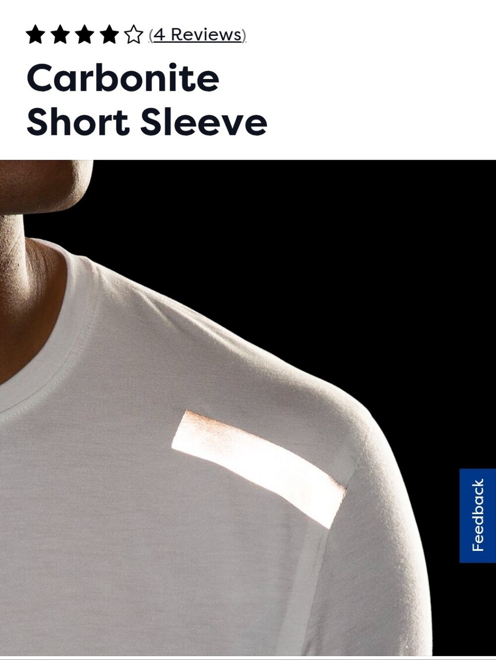 Brooks Carbonite Short Sleeve Performance Tee in White with Neon Yellow Accents - Picture 5 of 7